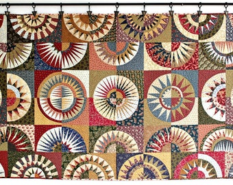 Quilted Large Wall Hanging, New York Beauty, 47.50"x79.50"