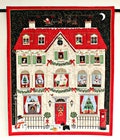 Quilted Christmas House Advent Calendar: Treat Pockets, Wall Hanging (27.50x22.25) product logo