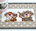 Quilted Mug Rug, Cats Snack Mat, 9.50"x7.25" product logo