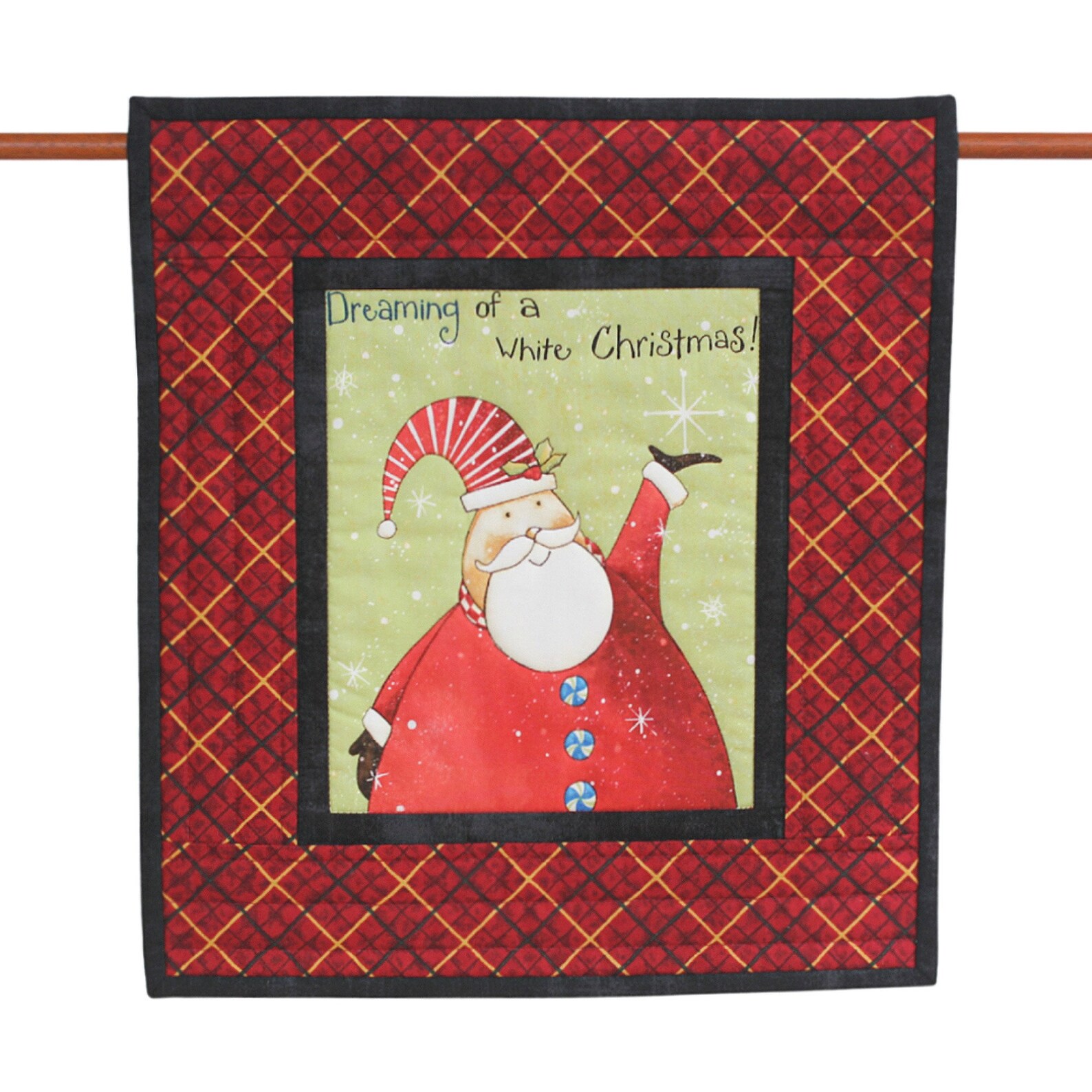 Quilted Christmas Wall Hanging 13x14.50 Etsy