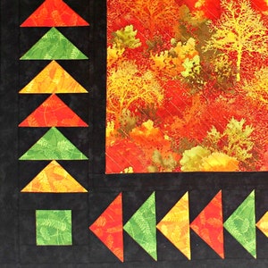Quilted Fall Wall Hanging Autumn Table Topper image 4