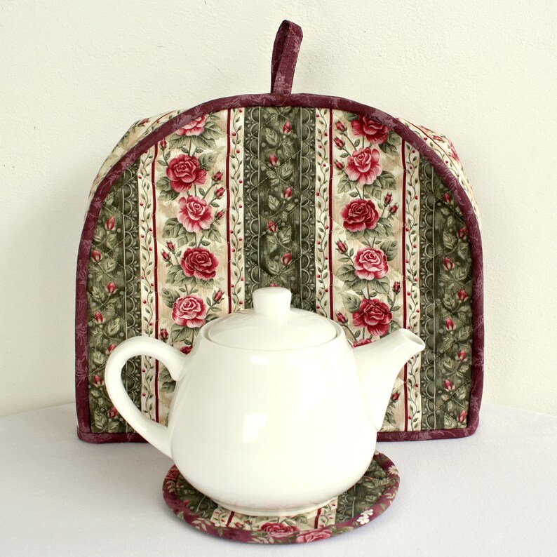 Quilted Tea Cozy Coasters Teapot Mat Etsy