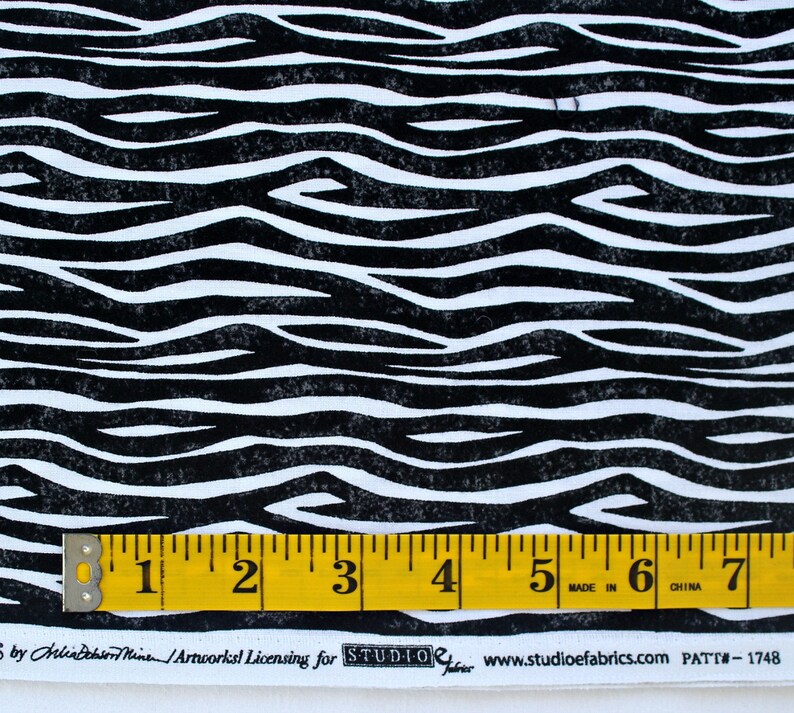 Animal Print Quilt Fabric Zebra Wild Things 1748 Julia Etsy