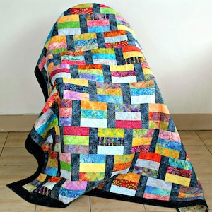 Twin Quilt, Lap Quilt, Quilted Throw, 71.50&quot;x63&quot;