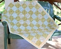 Small Lap Quilt, Quilted Throw, Flannel Baby Quilt, 55"Lx36.50"W product logo