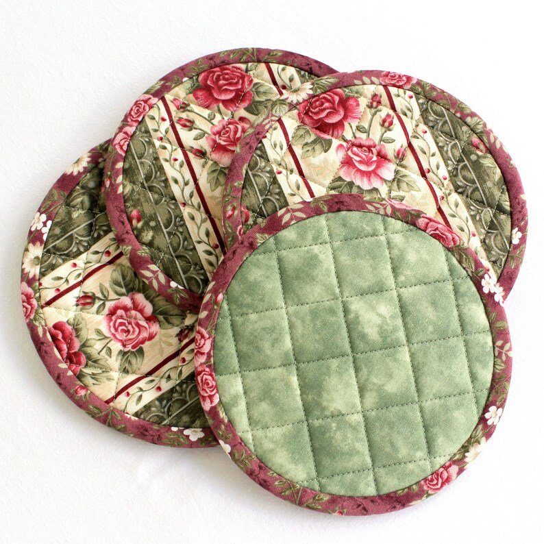 Quilted Tea Cozy Coasters Teapot Mat Etsy