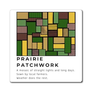 Aimant patchwork prairie