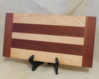 Cheese or Sushi Board Hardwood Maple and Cherry