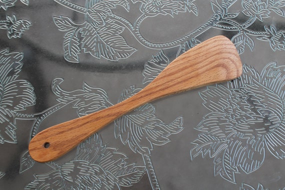 Oak Hardwood Wooden Spatula - Small