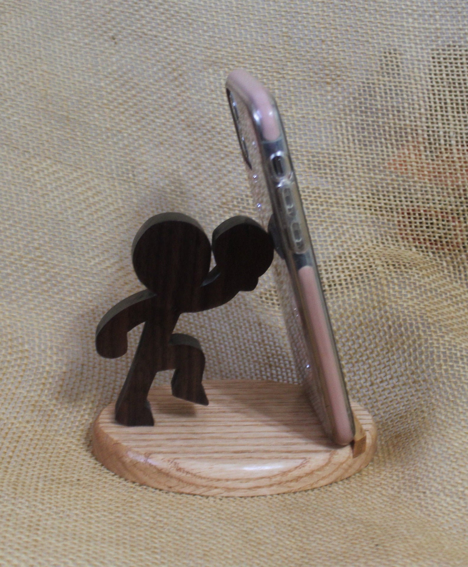 NOUVEAU Basketball Player Cell Phone Stand in Walnut and Etsy