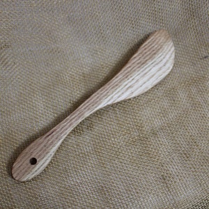 Ash Hardwood Wooden Spatula with Hole - Small