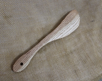 Ash Hardwood Wooden Spatula with Hole - Small