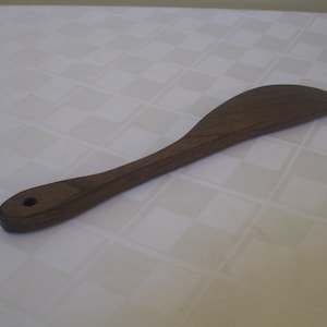 Walnut Hardwood Wooden Spatula - Small