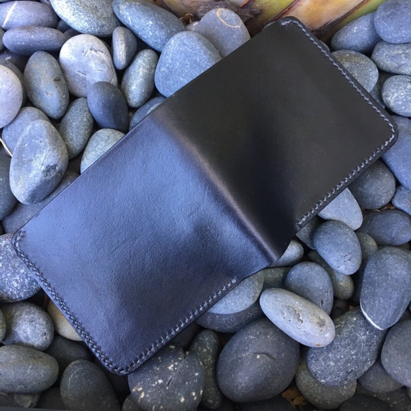 Black Kraken Wallet With Red Interior Etsy