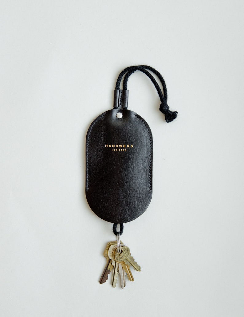 Leather keychain, key holder, key fob, key ring, leather keyring, lanyard, key case, key bag Model image 3