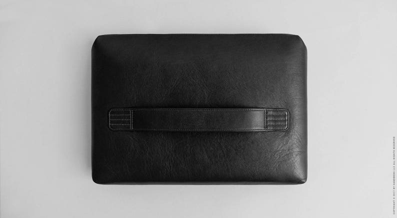 Universal laptop folder MacBook folio, notebook case, leather folio, spacious folder, volumetric leather bag GARDA image 10