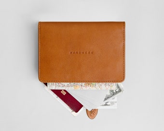 Travel Leather Wallet, Passport case, Document holder | Blanca (Brown)