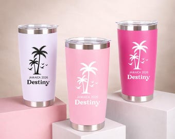 Personalized 20 oz Tumbler, Laser Engraved Tumbler, Bridesmaid Tumbler, Stainless Steel water cup, Custom Name Travel Mug, Insulated Tumbler