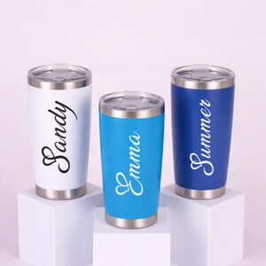 20oz Personalized Stainless Steel Tumbler, Gift for her, Travel Mug, Travel Custom Tumbler,Mother's Day,Custom Name Cup Birthday,Insulated,
