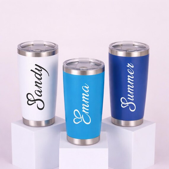 20oz Personalized Stainless Steel Tumbler, Gift for her, Travel Mug, Travel Custom Tumbler,Mother's Day,Custom Name Cup Birthday,Insulated,