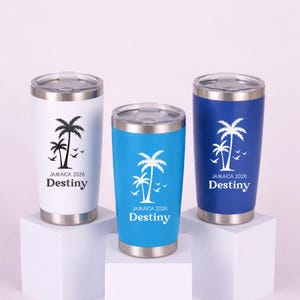 20oz Personalized Stainless Steel Tumbler, Mother's Day, Custom Name Cup Birthday, Travel Mug, Travel Custom Tumbler, Gift for her immagine 1