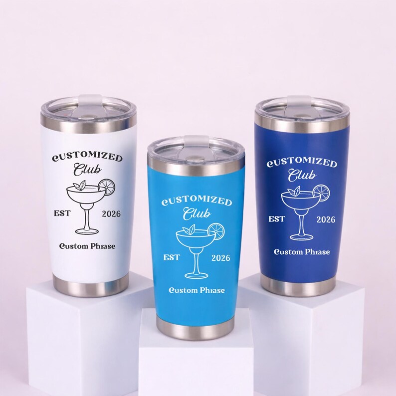20oz Personalized Stainless Steel Tumbler, Gift for her, Travel Mug, Travel Custom Tumbler,Mother's Day,Custom Name Cup Birthday,Insulated, image 2