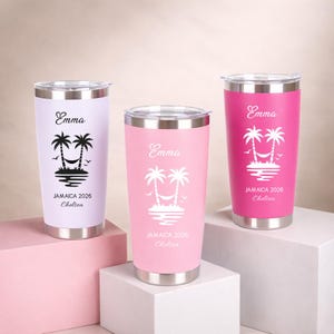 Vacation Stainless Steel Personalized Tumbler 20OZ, Family Cruise Cup Swiftly, Birthday Crew Custom Travel Mug, Girls Trip