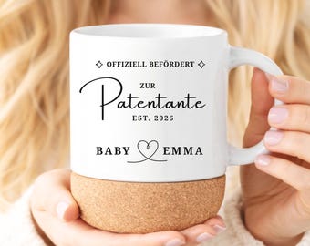 Patentante fragen Geschenk Tasse personalisiert / Patenonkel fragen Tasse / Willst du meine Patentante sein / Geschenk Pate Nombre del bebé