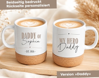 Taza personalizada con nombre / Taza de corcho para mamá o papá