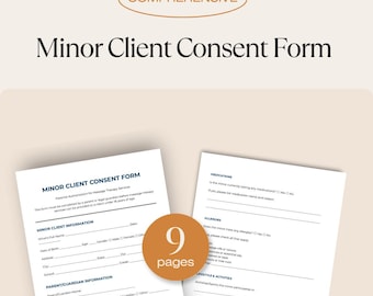 Massage Therapy Forms | Minor Client Consent Form | Massage Therapy Intake | Parental Authorization | Teen Treatment Form