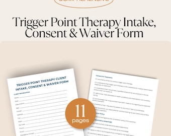 Massage Therapy Forms | Massage Intake Form Template, Massage Consent Form, Client Intake Sheet, Therapist Forms, Instant Download