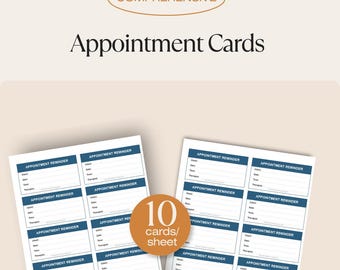 Tarjetas imprimibles para recordar citas de masajes: plantilla para negocios de spa (PDF)