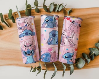 Stitch Tumbler Wrap PNG, 20oz 30oz Sublimation Design (Digital Download)