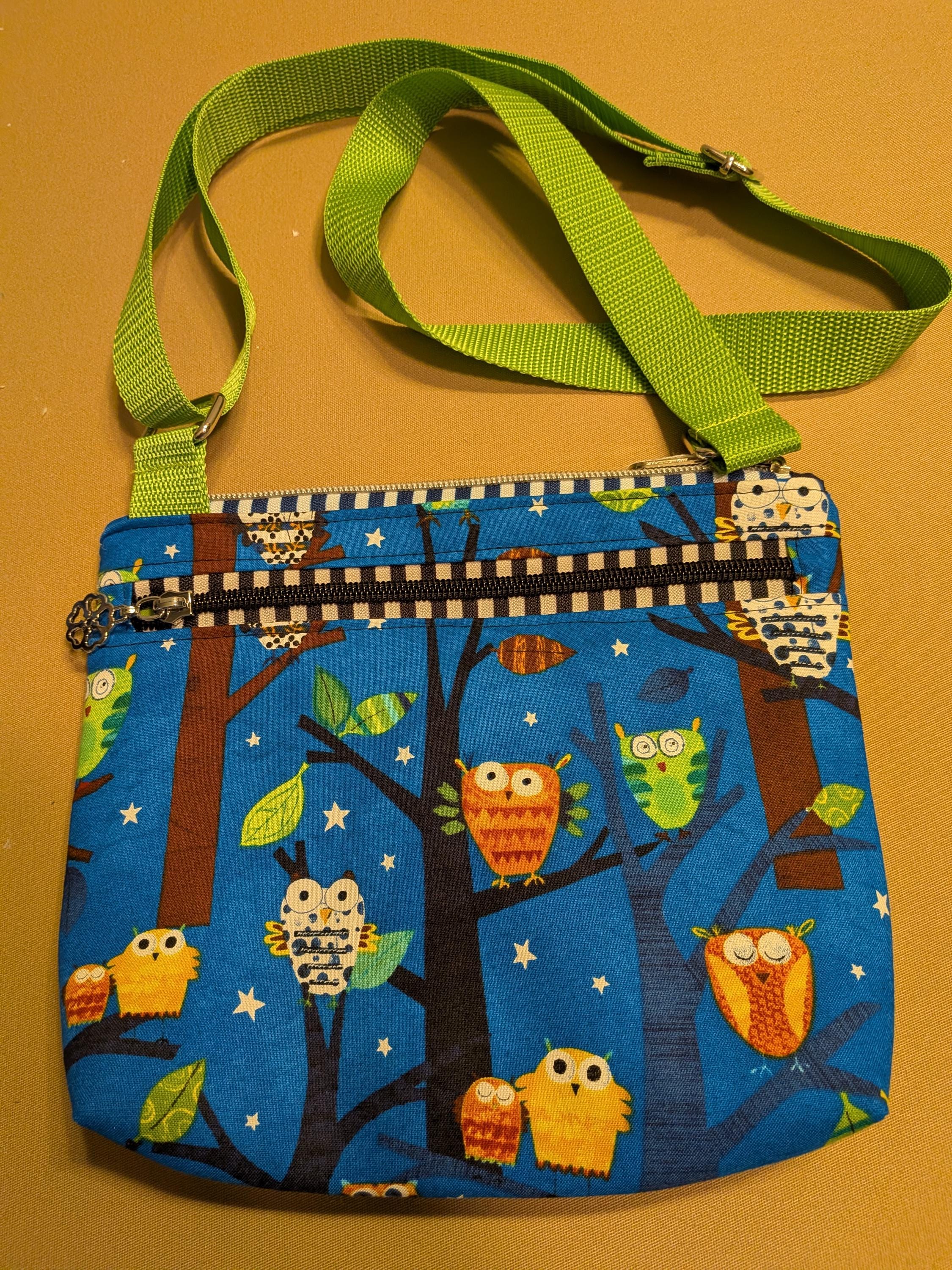 Small Cross Body Bag - Owls