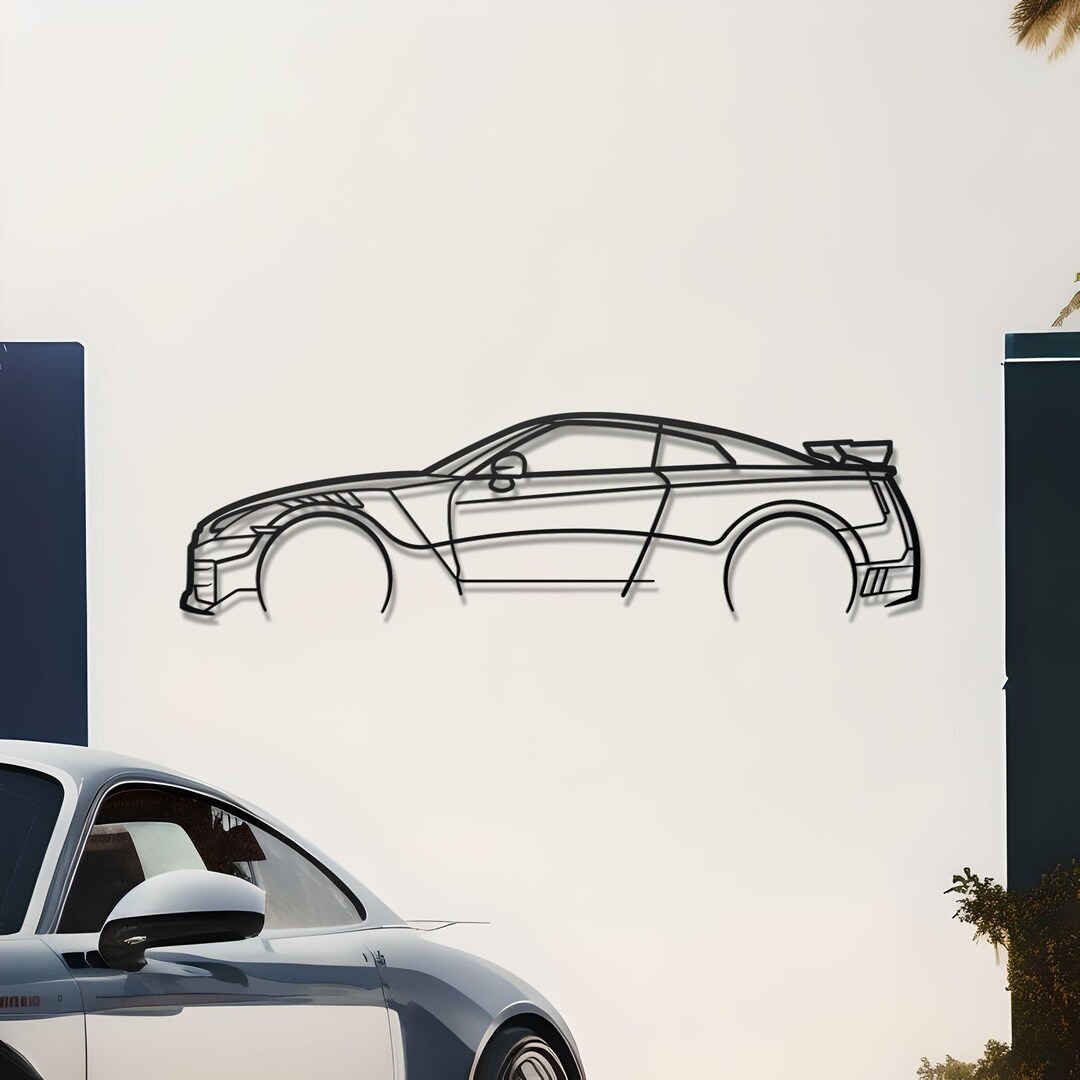 Ca R35 Sign Nissan GTR R35 Metal Sign | Sports Car Wall Hanging | Car Lovers Men ...