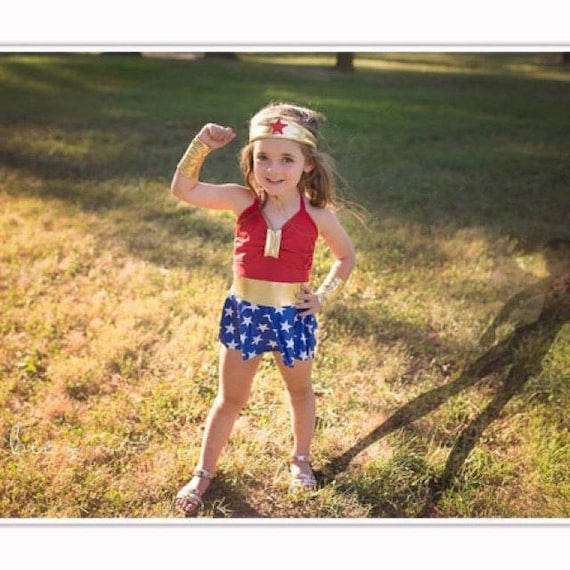 wonder woman bathing suit child
