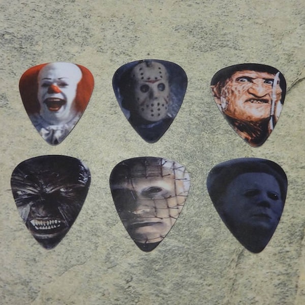 horror character guitar picks (series 1)