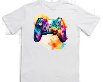 Colorful Game Controller shirt Youth Kids shirt Controller Bright