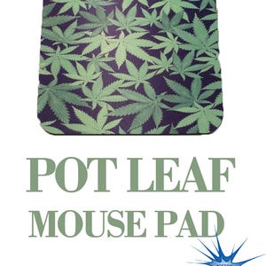 Pot Leaf Anti Slip PC Gamer Picture Mouse Pad