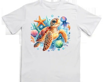 Turtle kids shirt Youth shirt Boys shirt Girls shirt Turtle