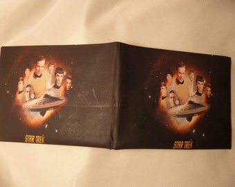Duct Tape Wallet with Star Trek Design on the Front Handmade