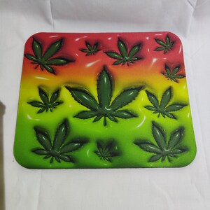 Marijuana 3-D Puffy Design Mousepad Non-Slip