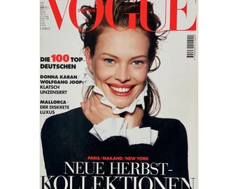 VOGUEドイツ版 1994年9月号 — クラウディア・シファーが表紙を飾り