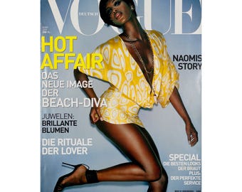 Vogue UK June 1996 Original Vintage Fashion Magazine Naomi