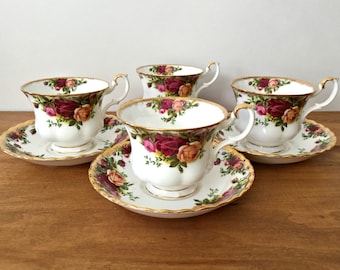 Royal Albert Old Country Roses Tea Cups and Saucers