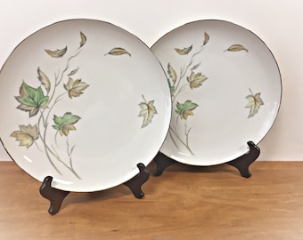 Harvest Time Dinner Plates by Three Castle China.