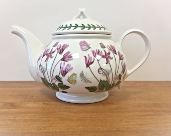 Portmeirion TEAPOT Botanic Garden Pink Cyclamen Flowers