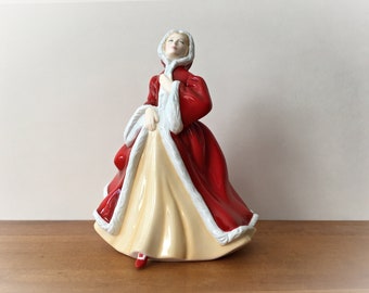 PRETTY LADIES by Royal Doulton “Rachel” In Christmas Red Cape and Red Shoes