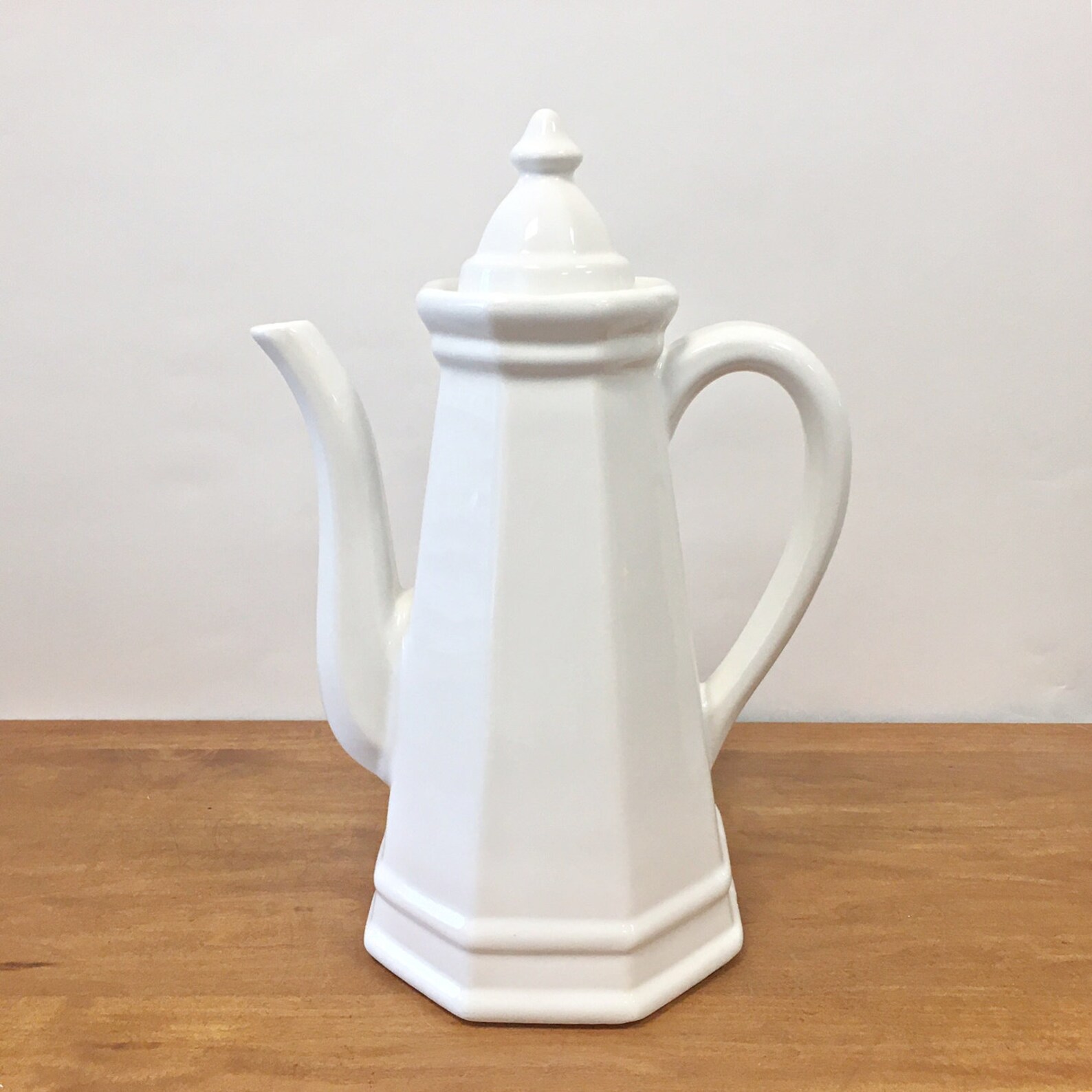 White Pfaltzgraff Tall Coffee Pot Heritage Tall Tea Pot With Etsy