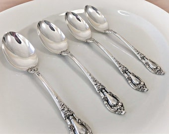 Lunt Elequence Sterling Silver Teaspoons Silver Flatware Set